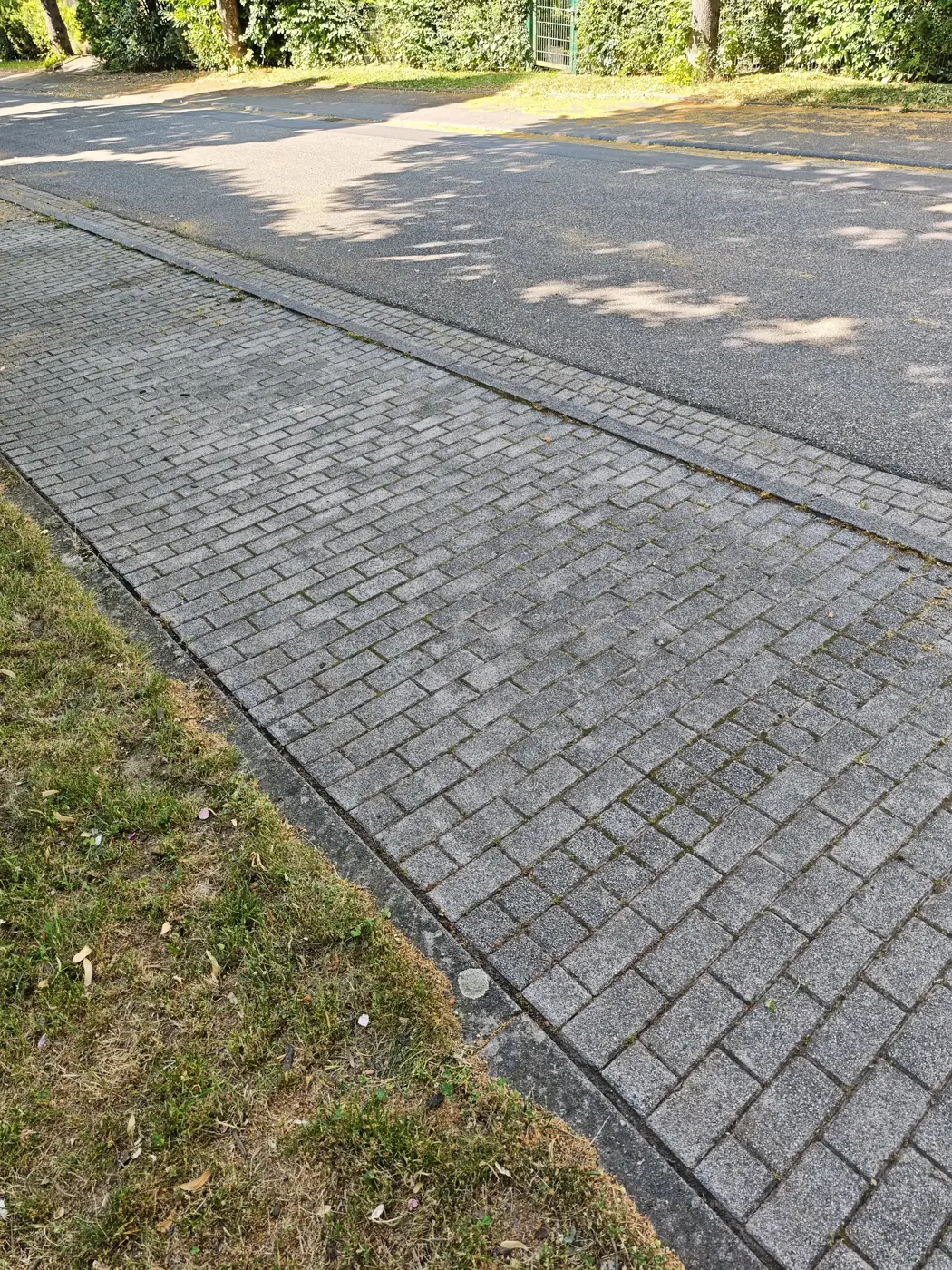 Gekehrter Gehweg nach der Laubbeseitigung durch Hausmeisterservice Cvijetić